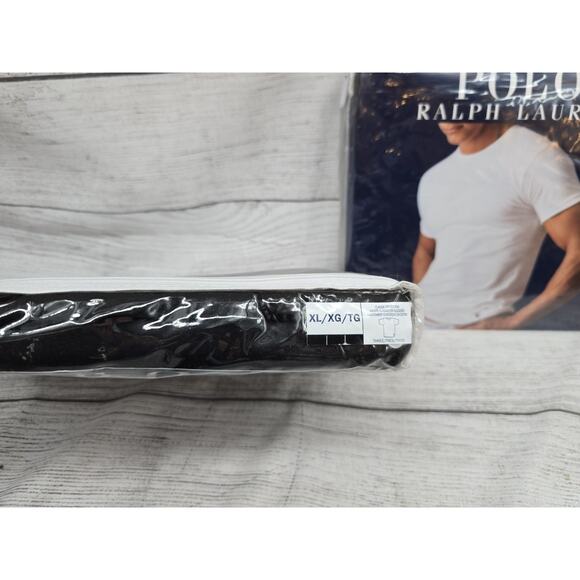 Polo Ralph Lauren Men's 6 Classic Fit Crew Neck T-Shirts BLACK XL (2 PCKS OF 3) - Picture 2 of 6